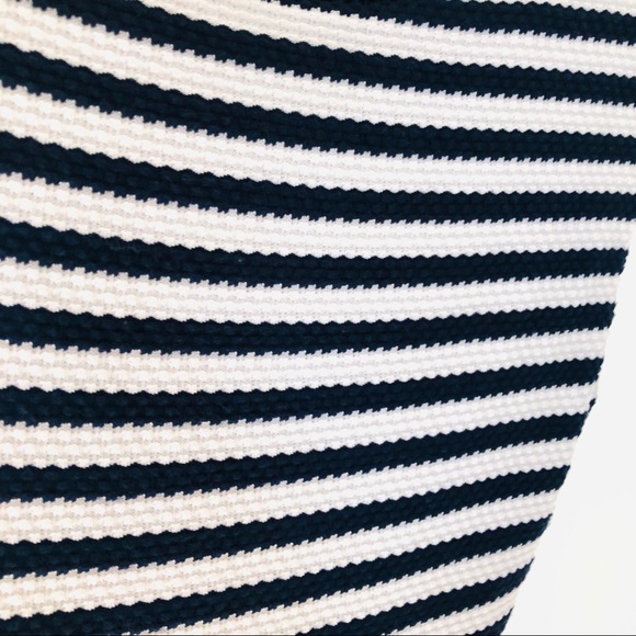 Striped Peplum Midi Dress - Picture 3 of 9